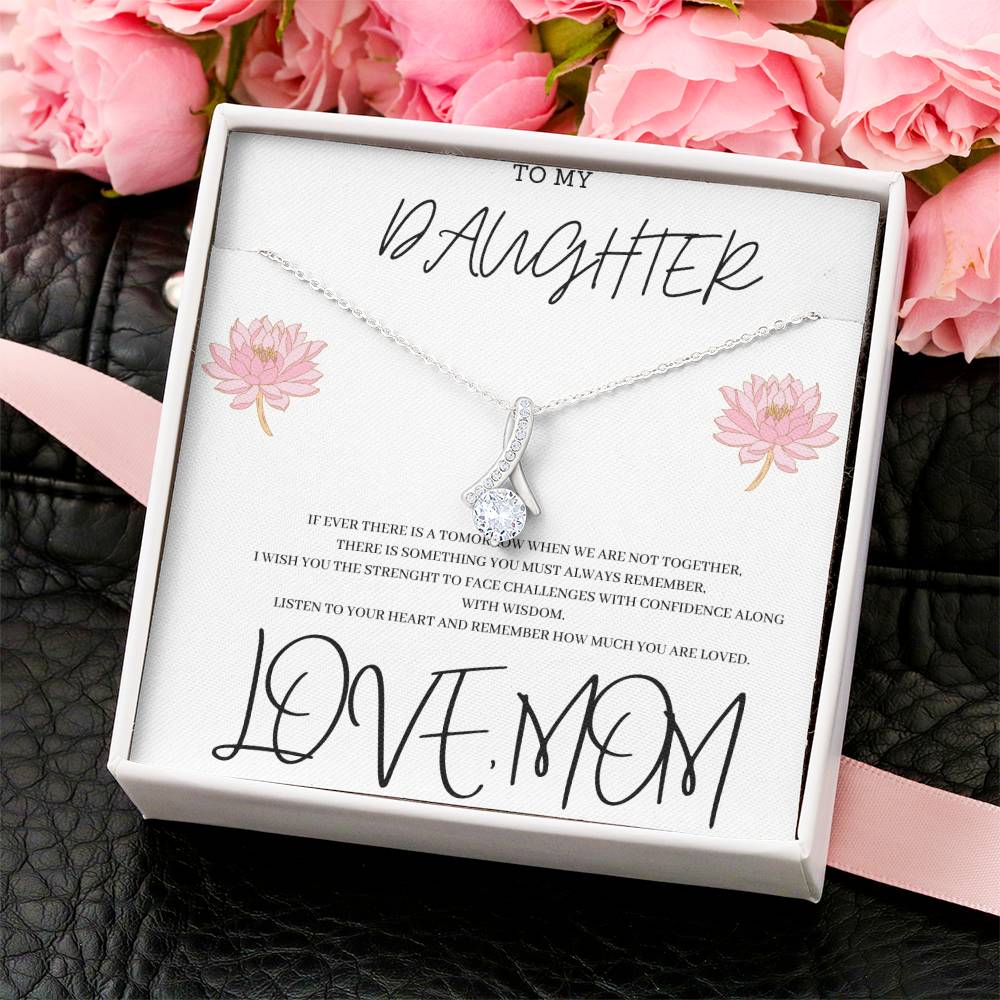 To Daughter From Mom Alluring Beauty Necklace Gift Mom And Daughter No Matter Where You Go Gift From Mom Daughter Wedding Day Alluring Beauty Necklace