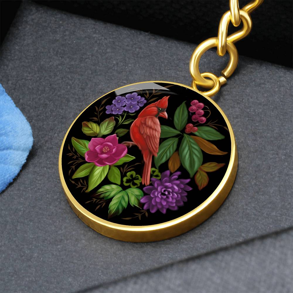 Cardinal Bird Keychain