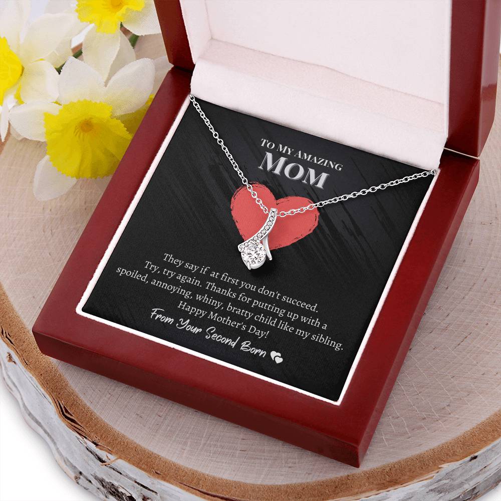 To My Amazing Mom - Spoiled Child - Alluring Beauty Necklace Alluring Beauty Necklace