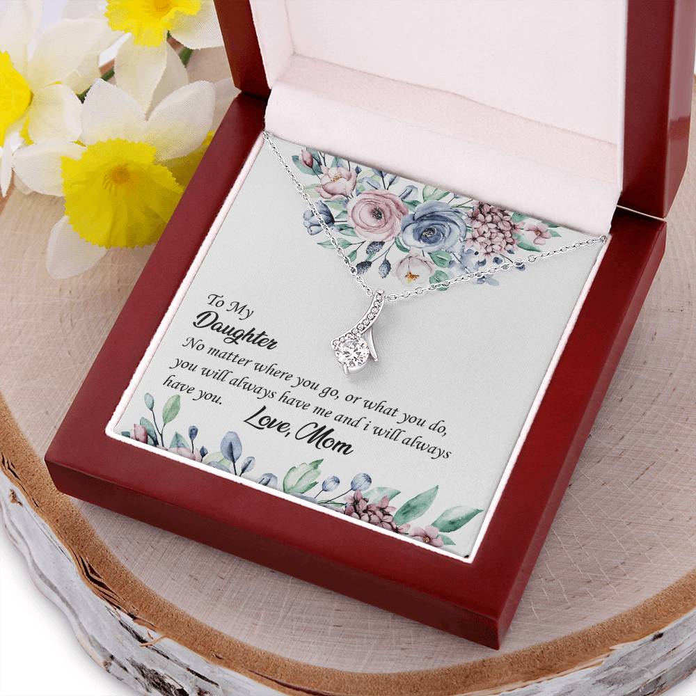 To My Daughter - Alluring Beauty Necklace Daughter Birthday Gift From Mom Christmas Gift Daughter Gift From Mom Anniversary Alluring Beauty Necklace