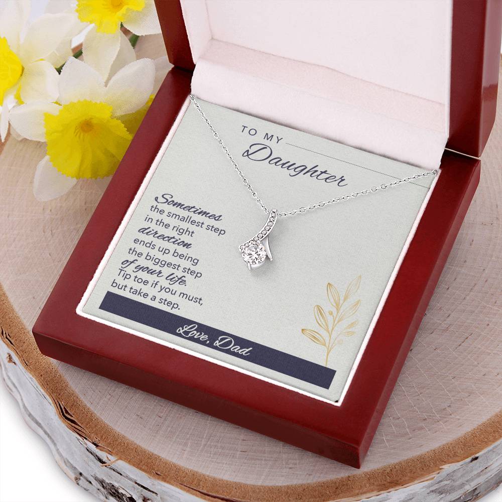 To Daughter Alluring Beauty Necklace Gift - Gift For Daughter From Dad To My Daughter Necklace Daughter Gift From Dad Daughter Birthday Alluring Beauty Necklace