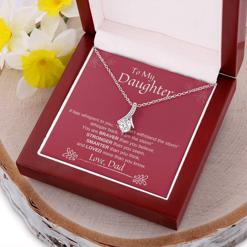 To My Daughter Alluring Beauty Necklace 2 Alluring Beauty Necklace
