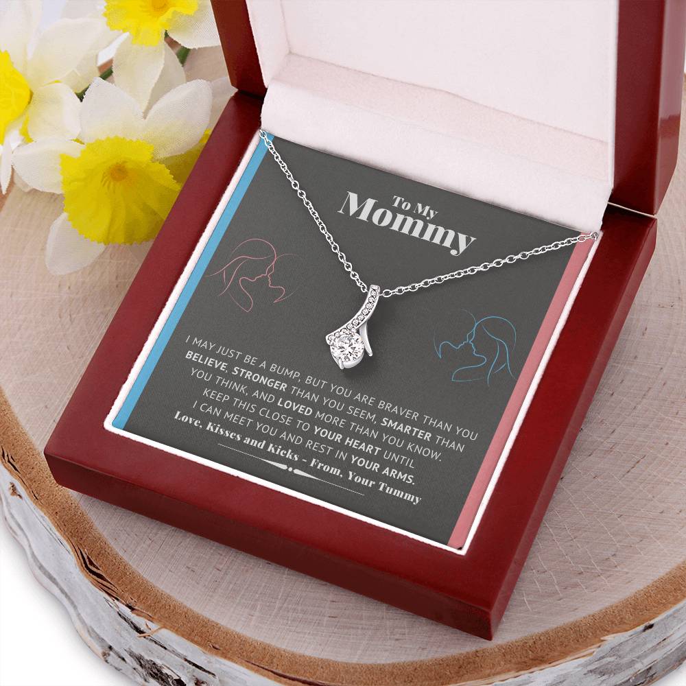 Mommy Necklace New Mom Mother's Day Gift First Time Mom Gift New Mom Gift Jewelry Gift For New Mom Necklace New Mommy Baby Shower Gift Alluring Beauty Necklace