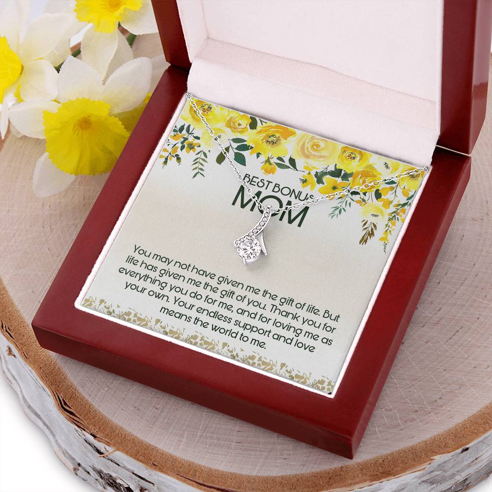 Best Bonus Mom Alluring Beauty Necklace Mother's Day Alluring Beauty Necklace