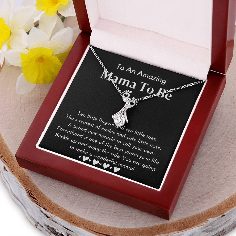 To An Amazing Mama To Be Pregnancy Gift For Friend Gift For First Time Mom Pregnancy Alluring Beauty Necklace