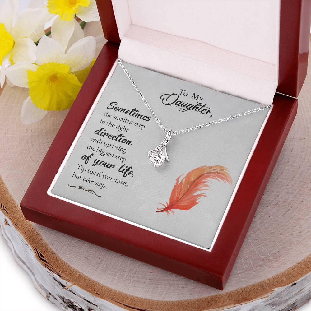 To My Daughter Alluring Beauty Necklace For Daughter Best Gift For Daughter Alluring Beauty Necklace