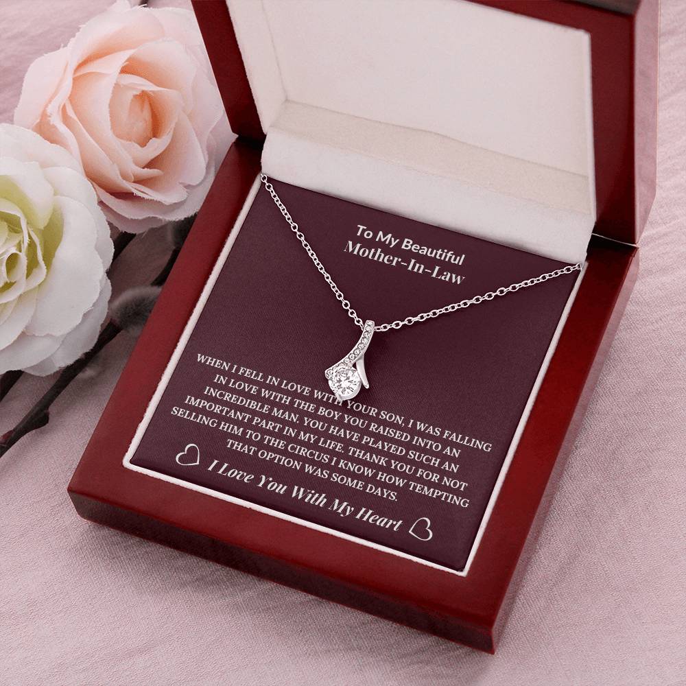 To My Beautiful Mother-In-Law From Daughter-In-Law Alluring Beauty Necklace Alluring Beauty Necklace