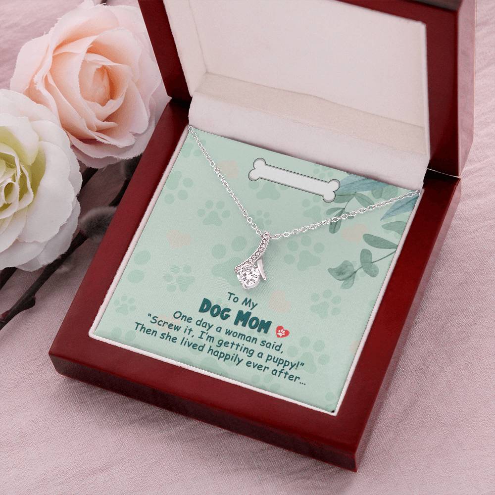 Best Gift Dogmom Alluring Beauty Necklace With Pod Message Card 2 Alluring Beauty Necklace