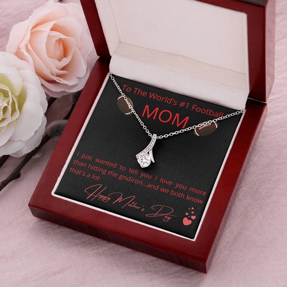 The World's #1 Football Mom Alluring Beauty Necklace