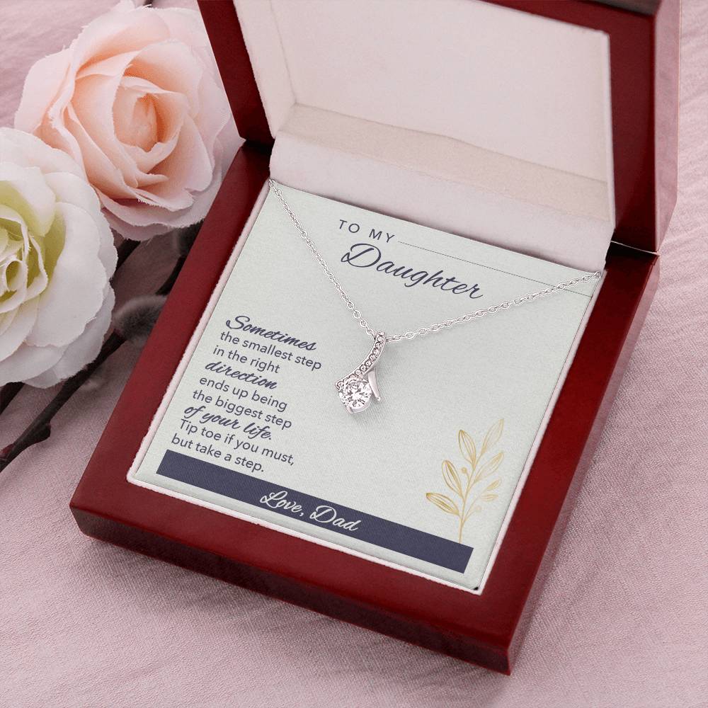 To Daughter Alluring Beauty Necklace Gift - Gift For Daughter From Dad To My Daughter Necklace Daughter Gift From Dad Daughter Birthday Alluring Beauty Necklace