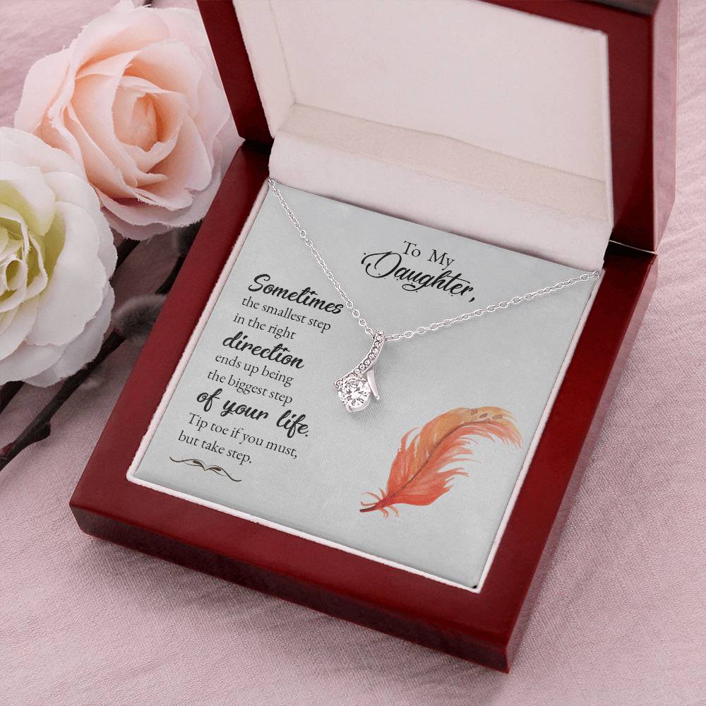 To My Daughter Alluring Beauty Necklace For Daughter Best Gift For Daughter Alluring Beauty Necklace