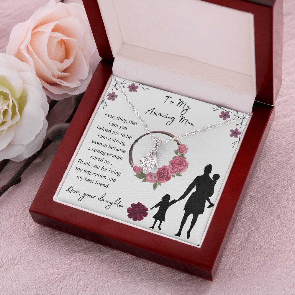 To My Amazing Mom Alluring Beauty Necklace Alluring Beauty Necklace