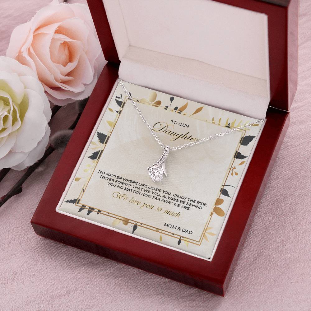Alluring Beauty Necklace To Your Daughter – From Mom & Dad With Love – Jewelry Gift B2d6t4 Alluring Beauty Necklace
