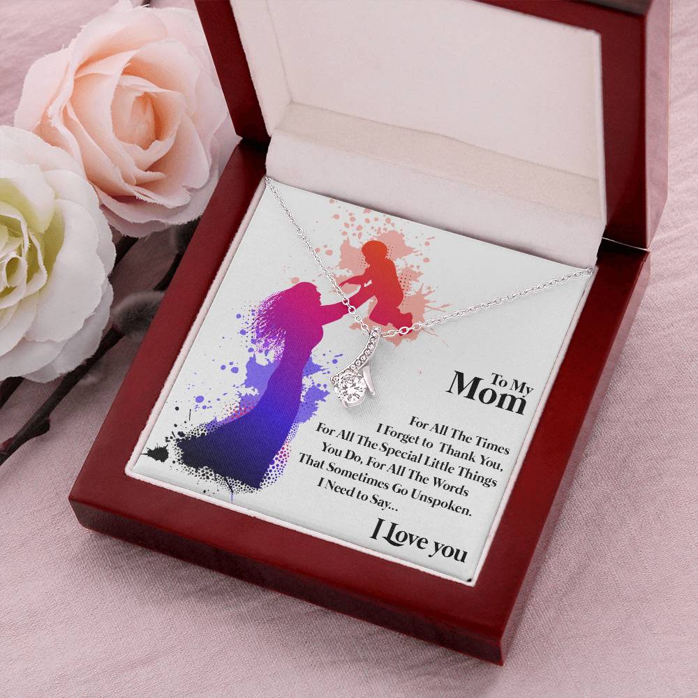 To Mom Alluring Beauty Necklace