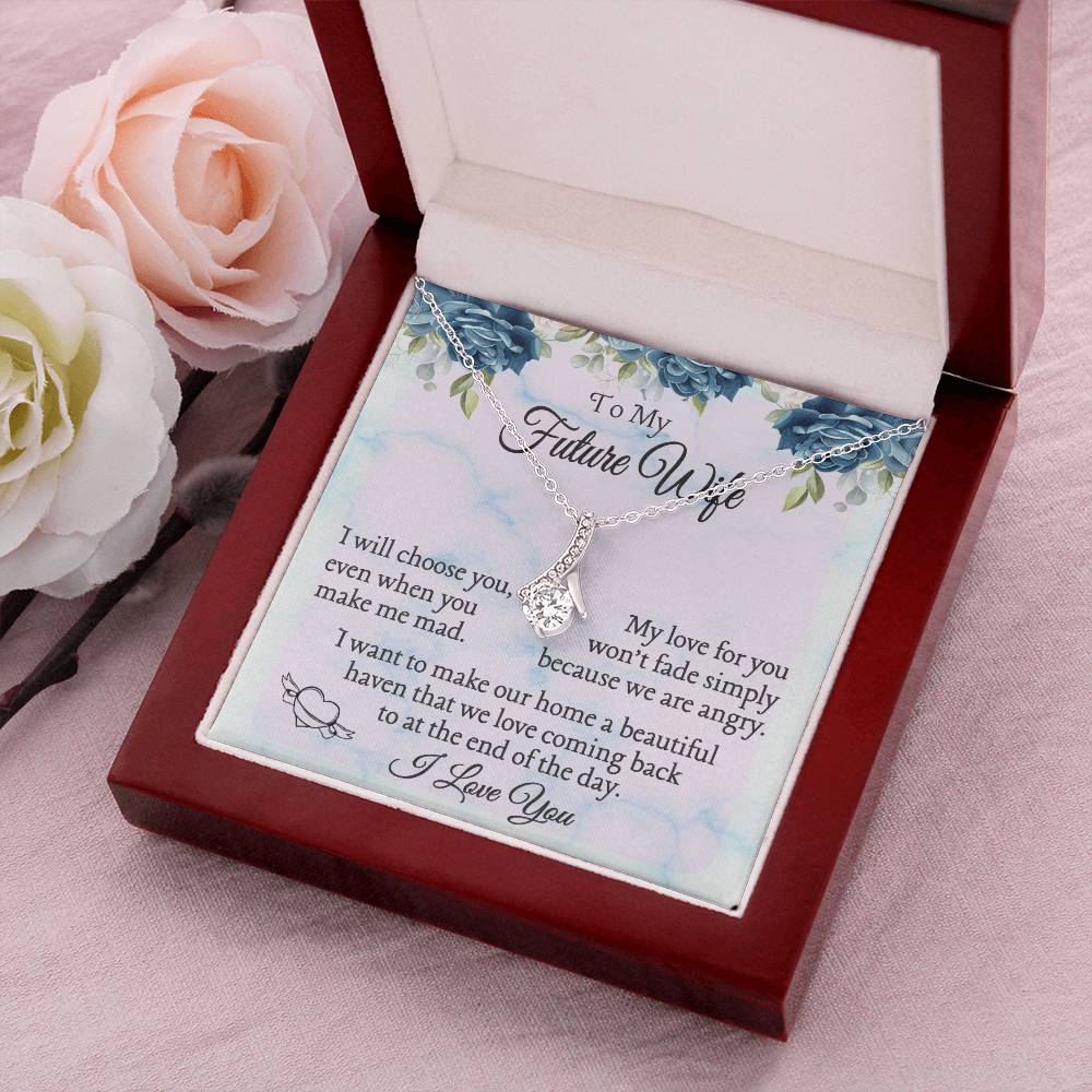Best Gift For Future Wife. Birthday Gift. Christmas Gift. Alluring Beauty Necklace