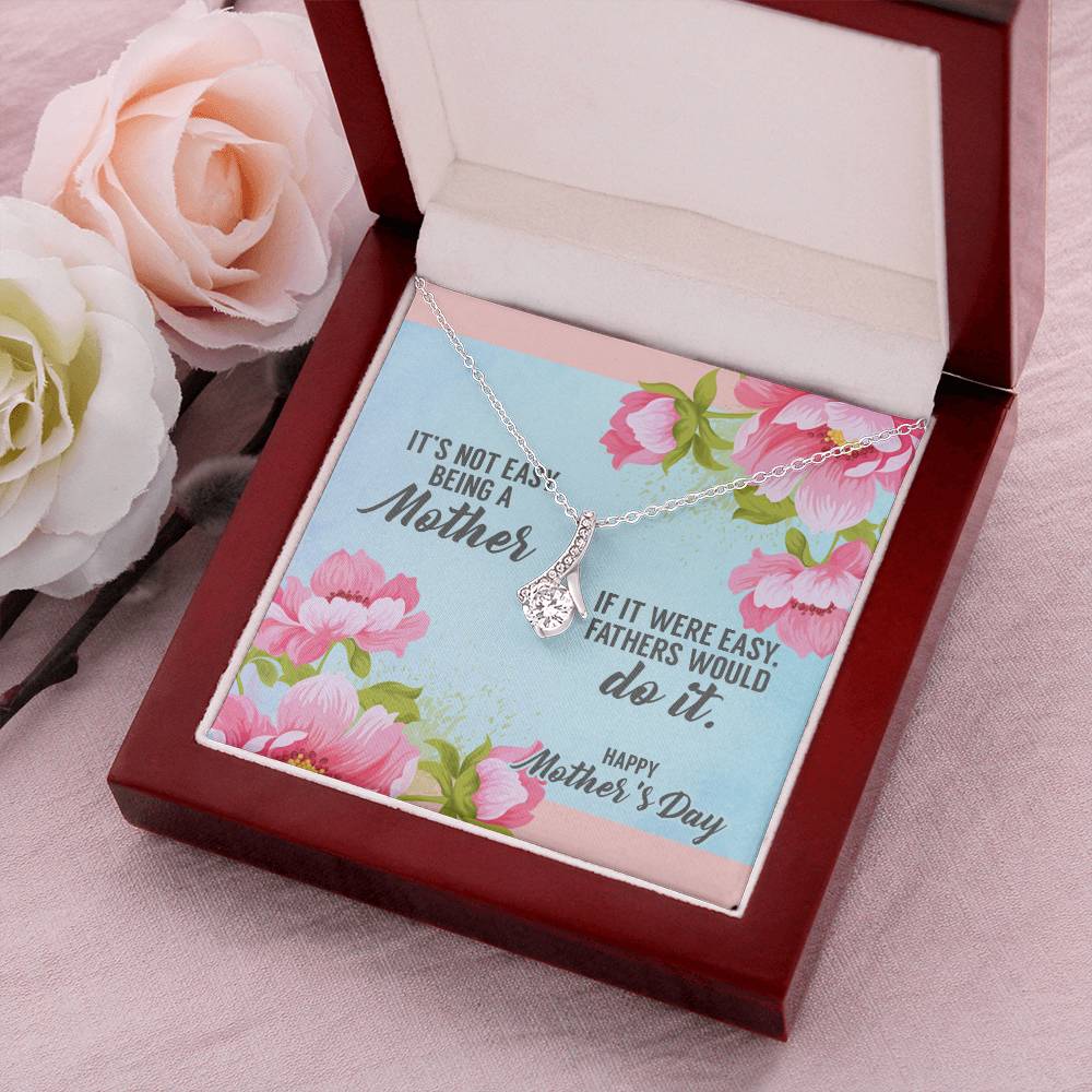Beautiful Sparkly Happy Mother's Day Pendant Alluring Beauty Necklace