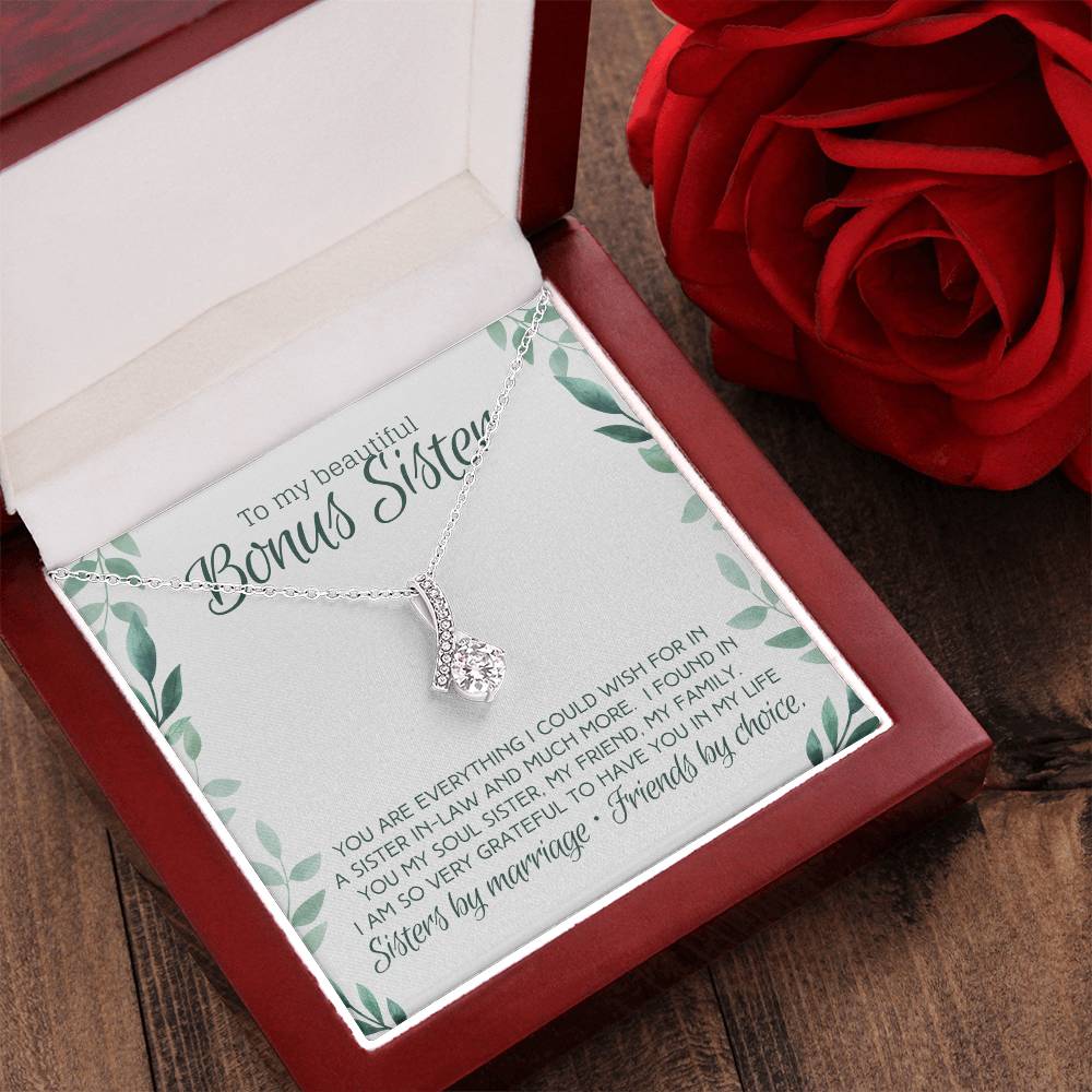 Sister In Law Gift From Bride Soul Sister Necklace Alluring Beauty Necklace