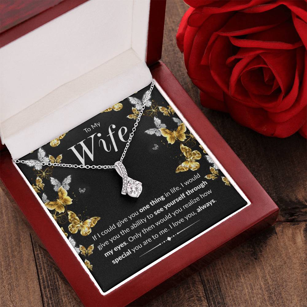 Butterfly Necklace One Thing In Life To Wife Alluring Beauty Necklace