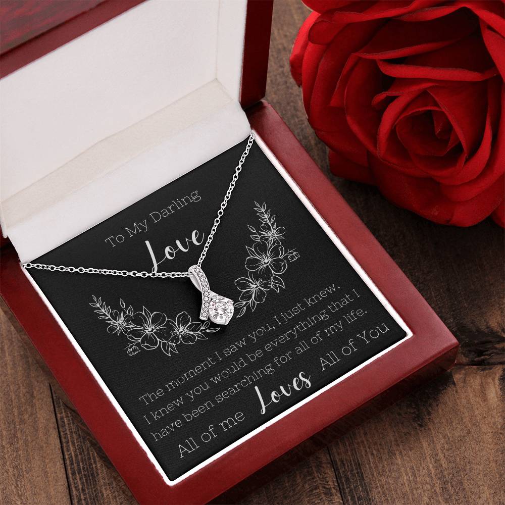 To My Darling Love - Necklace For Her Pendant For Love Anniversary Gift Birthday Gift Alluring Beauty Necklace