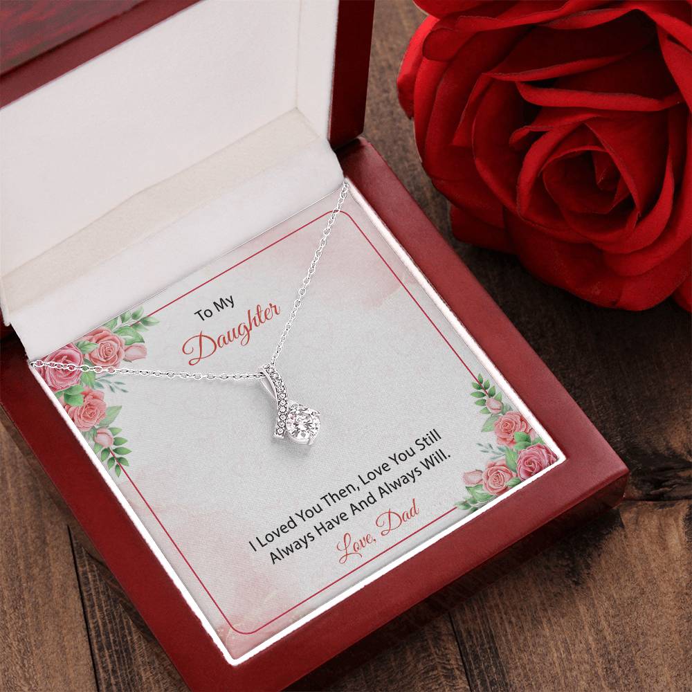 To My Daughter From Dad 3 Alluring Beauty Necklace