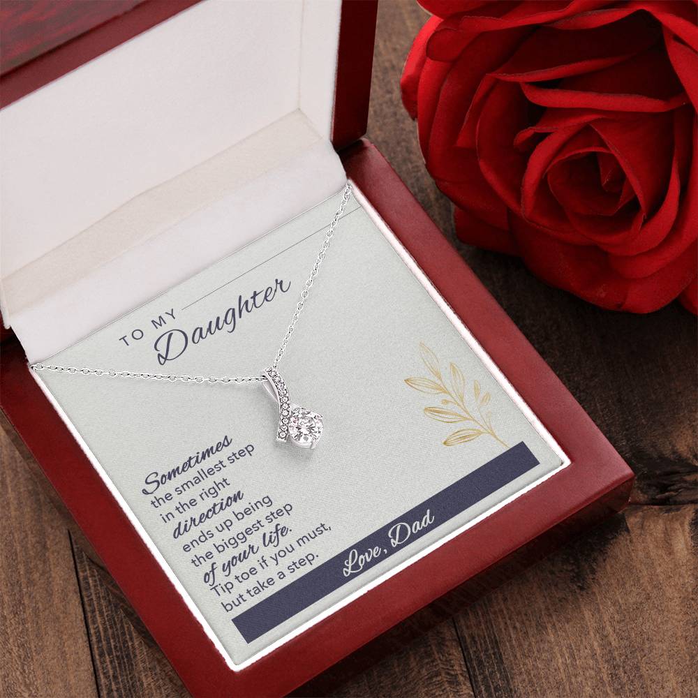 To Daughter Alluring Beauty Necklace Gift - Gift For Daughter From Dad To My Daughter Necklace Daughter Gift From Dad Daughter Birthday Alluring Beauty Necklace