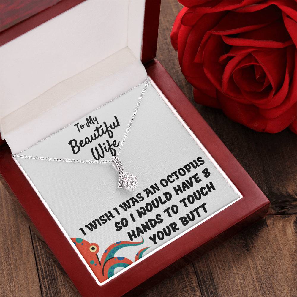To My Beautiful Wife - Stunning Necklace Alluring Beauty Necklace