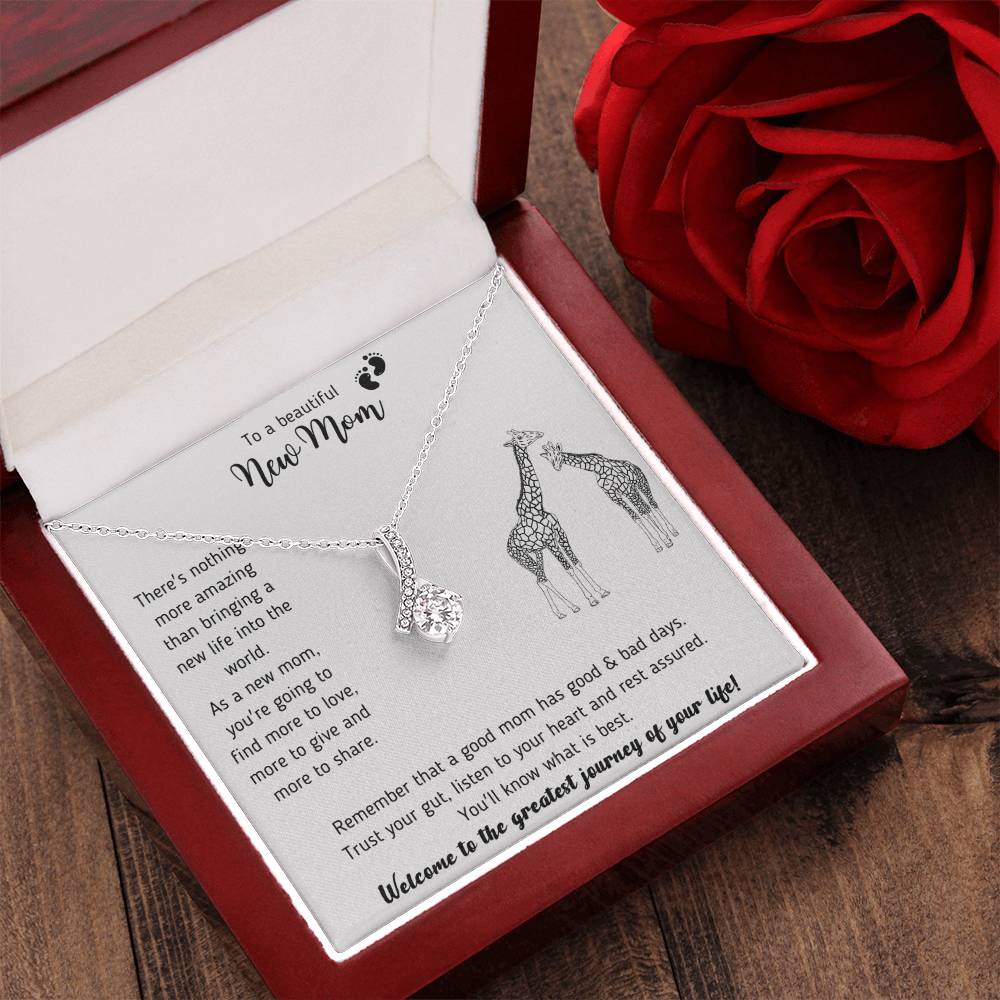The Most Meaningful Gift For A New Mom - Giraffe Necklace New Mom Mother's Day Gift First Time Mom Gift New Mom Gift Jewelry Gift For New Mom Necklace