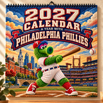 Philadelphia Baseball Fan 2027 Wall Calendar