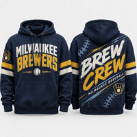 Milwaukee Brew Crew Stitch Baseball Hoodie