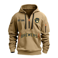 Milwaukee Neon Trim Black Baseball Hoodie