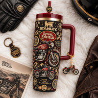 Classic British Motorcycle Dazzle 40oz Tumbler