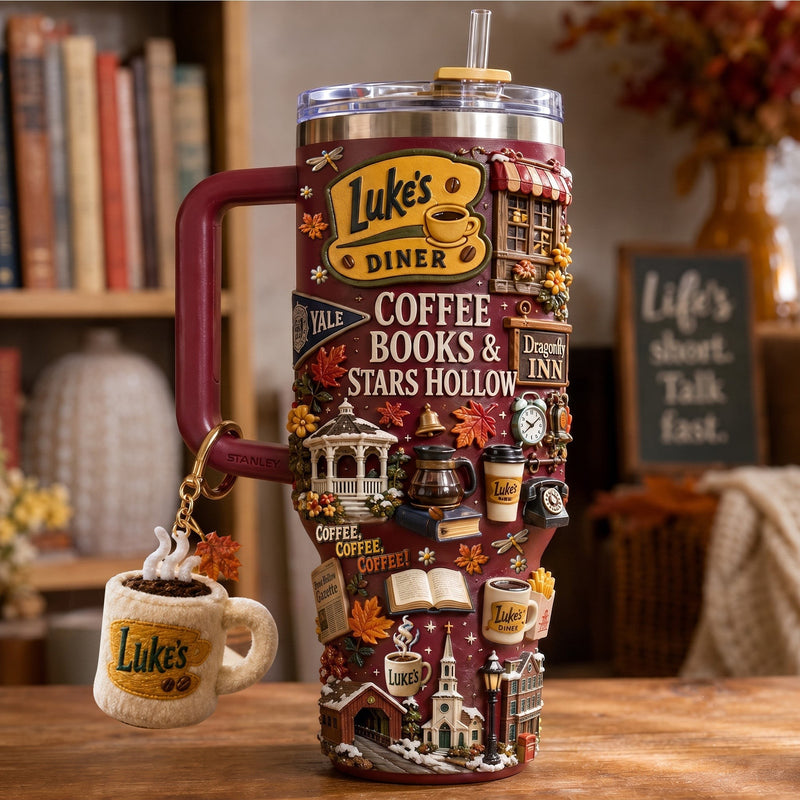 Small Town Coffee Gilded 40oz Tumbler
