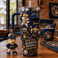 Milwaukee Baseball Jewel 40oz Tumbler