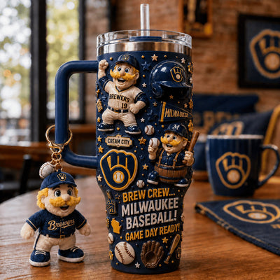 Milwaukee Baseball Jewel 40oz Tumbler