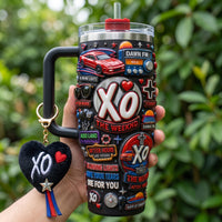Midnight XO Pop Gilded 40oz Tumbler