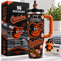 Baltimore Baseball Fan Rhinestone 40oz Tumbler