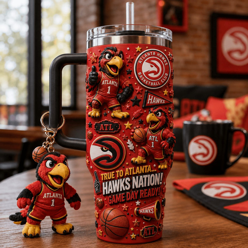 Atlanta Basketball Gilded 40oz Tumbler