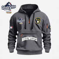 Milwaukee Navy Hooded Baseball Hoodie