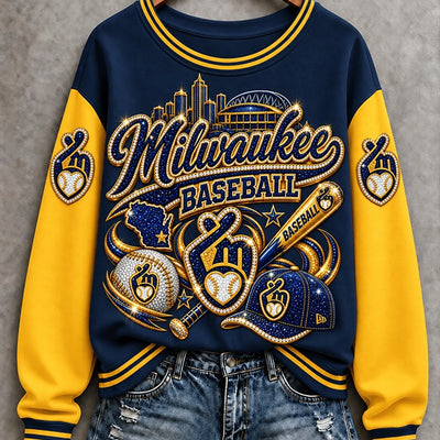 Milwaukee Gear Collage Baseball Sweatshirt