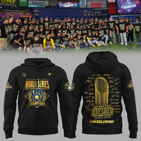 Milwaukee Black Pinstripe Baseball Hoodie