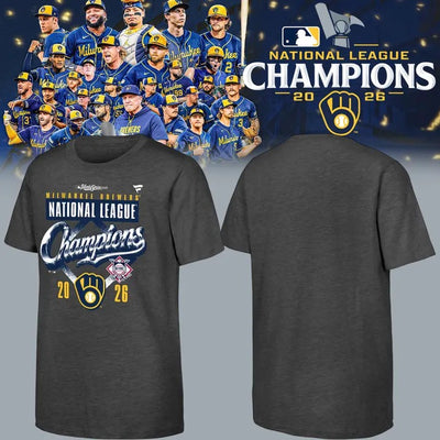 Milwaukee Charcoal Crew Baseball T-Shirt
