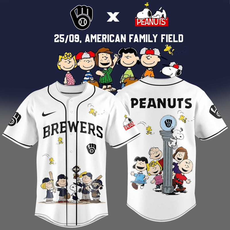 Milwaukee Comic Gang Night White Baseball Jersey