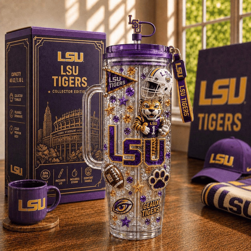 Baton Rouge Tiger Football Aurora 40oz Tumbler