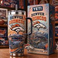 Denver Football Jewel 40oz Tumbler