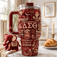 Crimson Sorority Pride Gilded 40oz Tumbler