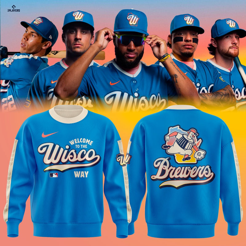Milwaukee Welcome To Wisco Way Baseball Sweatshirt