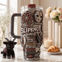 Masked Metal Nine Jewel 40oz Tumbler