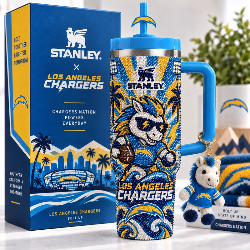 Los Angeles Bolt Football Luxe 40oz Tumbler