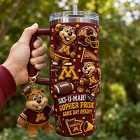 Minnesota Gopher Football Gilded 40oz Tumbler