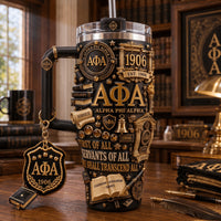 Black and Gold Brotherhood Glam 40oz Tumbler